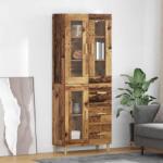 vidaXL Bufet cu sertar Lemn Vechi 69, 5 x 34 x 180 cm Lemn compozit GartenMobel Dekor (3415659) Comoda