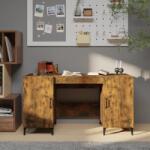 vidaXL Birou, stejar fumuriu, 140x50x75 cm, lemn compozit GartenMobel Dekor (817552)