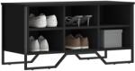 vidaXL Pantofar, negru, 90x38x45, 5 cm, lemn prelucrat GartenMobel Dekor (848639) Pantofar