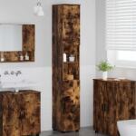 vidaXL Dulap de baie înalt cu usa Stejar afumat 30 x 35 x 192 cm GartenMobel Dekor (883339)