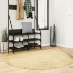 vidaXL Covor pufos "PAMPLONA" cu fire înalte, auriu modern, Ø 160 cm GartenMobel Dekor (375356) Covor