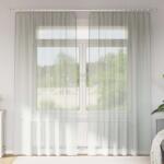 vidaXL Perdele Voile cu buzunare pentru bare 2 buc gri deschis GartenMobel Dekor (4102208)