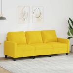 vidaXL Canapea cu 3 locuri, galben deschis, 180 cm, material textil GartenMobel Dekor (359176) Canapea