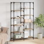 vidaXL Raft pentru carti stejar artizanal 100 x 32 x 170 cm GartenMobel Dekor (881891) Biblioteca