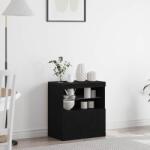 vidaXL Bufet LED Negru 60, 5 x 37 x 67 cm Lemn compozit GartenMobel Dekor (863029) Comoda