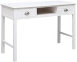 vidaXL Birou, alb, 108x45x76 cm, lemn masiv de paulownia GartenMobel Dekor (338535)