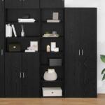 vidaXL Dulap Stejar Negru 50 x 41 x 185 cm Lemn compozit GartenMobel Dekor (3403212) Comoda