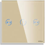 Luxion Panou Intrerupator Jaluzele cu Touch Mini din Sticla LUXION SmartElectro IntelligentHouse (LX-GP026-WFG)