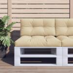 vidaXL Perne pentru paleti, 2 buc. , bej, material textil GartenMobel Dekor (360692)
