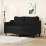 vidaXL Canapea cu 2 locuri, negru, 140 cm, material textil GartenMobel Dekor (359363) Canapea