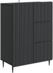 vidaXL Bufet cu sertar Negru 66 x 34, 5 x 91, 5 cm Lemn prelucrat GartenMobel Dekor (894396) Comoda