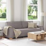 vidaXL Canapea cu 3 locuri, gri taupe, 180 cm, material textil GartenMobel Dekor (4104996) Canapea