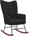 vidaXL Scaun balansoar, negru, catifea GartenMobel Dekor (328145) Balansoar