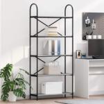 vidaXL Raft pentru carti sonoma gri 80 x 30 x 183 cm Lemn compozit GartenMobel Dekor (879890) Biblioteca