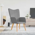 vidaXL Scaun de relaxare, gri deschis, material textil GartenMobel Dekor (327919)