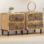 vidaXL Noptiere, 2 buc. , 40x33x46 cm, lemn masiv de acacia GartenMobel Dekor (358211)