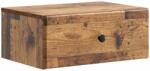 vidaXL Noptiera suspendata cu sertar, finisaj lemn vechi, 49 x 34, 5 x 20 cm (899141)