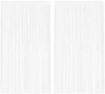 vidaXL Draperii cu franjuri, 2 buc. , 140 x 250 cm, alb GartenMobel Dekor (132399)
