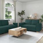 vidaXL Canapea 3 pcs Verde închis 220 x 80 x 84 cm GartenMobel Dekor (3324614) Canapea