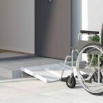 vidaXL Rampa pentru scaun cu rotile Argintiu 62 x 73 x 5 cm Aluminiu GartenMobel Dekor (42021094)
