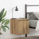 vidaXL Noptiera montata pe perete Stejar Artizanal 38x34x40 cm GartenMobel Dekor (861245)