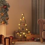 vidaXL Brad de Craciun din metal pentru decor, negru, 60 cm GartenMobel Dekor (359594)