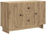 vidaXL Bufet Stejar Artizanal 89 x 34, 5 x 60 cm Lemn prelucrat GartenMobel Dekor (893974) Comoda