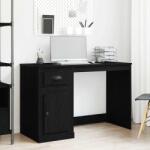 vidaXL Birou cu sertar Stejar Negru 50 x 115 x 75 cm Lemn compozit GartenMobel Dekor (862824)
