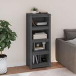 vidaXL Biblioteca, gri, 50x35x125, 5 cm, lemn masiv de pin GartenMobel Dekor (821711) Biblioteca
