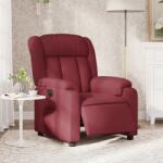 vidaXL Fotoliu rabatabil electric, rosu vin, material textil GartenMobel Dekor (3205295)