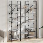 vidaXL Biblioteca, gri sonoma, 127, 5x28, 5x172, 5 cm, lemn prelucrat GartenMobel Dekor (838871) Biblioteca