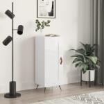 vidaXL Servanta, alb extralucios, 34, 5x34x90 cm, lemn compozit GartenMobel Dekor (830414) Comoda