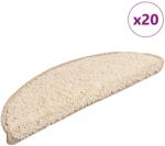 vidaXL Covorase pentru scari, 20 buc. , 56x17x3 cm, crem, semirotunde GartenMobel Dekor (3365841) Covor