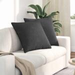 vidaXL Perne pentru canapea 2 pcs Gri închis 80 x 80 cm GartenMobel Dekor (42014076)
