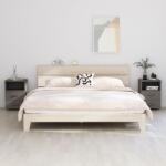 vidaXL Noptiere HAMAR, 2 buc, gri deschis, 40x35x62 cm, lemn masiv GartenMobel Dekor (340419)