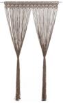 vidaXL Perdea macrame, gri taupe, 140 x 240 cm, bumbac GartenMobel Dekor (323981)