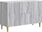 vidaXL Bufet cu sertar Sonoma gri 89 x 34, 5 x 60 cm Lemn prelucrat GartenMobel Dekor (894661) Comoda