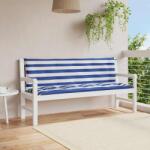 vidaXL Perne banca, 2 buc. , 150x50x7 cm dungi albastre si albe, oxford GartenMobel Dekor (361709)