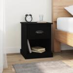vidaXL Noptiera, negru, 39x39x47, 5 cm, lemn prelucrat GartenMobel Dekor (816130)