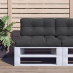 vidaXL Perna de paleti, negru, 80x40x12 cm, material textil GartenMobel Dekor (360608)