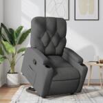 vidaXL Fotoliu rabatabil cu ridicare pe verticala, gri închis, textil GartenMobel Dekor (3204711)