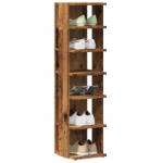 vidaXL Pantofar, lemn vechi, 28x27x102 cm, lemn prelucrat GartenMobel Dekor (856664) Pantofar