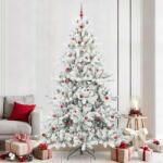 vidaXL Brad de Craciun artificial cu ramuri articulare Alb 240 cm GartenMobel Dekor (3397744)