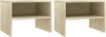 vidaXL Noptiere, 2 buc. , stejar Sonoma, 40 x 30 x 30 cm, PAL GartenMobel Dekor (800070)