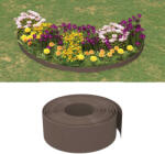 vidaXL Borduri de gradina, 5 buc, maro, 10 m 20 cm, polietilena GartenMobel Dekor (3155463)