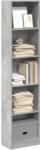 vidaXL Biblioteca, gri beton, 40x24x176 cm, lemn compozit GartenMobel Dekor (857795) Biblioteca