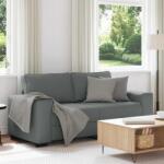 vidaXL Canapea cu 2 locuri, tesatura gri închis, 180x77x82 cm GartenMobel Dekor (4105167) Canapea