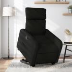 vidaXL Fotoliu rabatabil cu ridicare pe verticala, negru, textil GartenMobel Dekor (3206701)