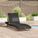 vidaXL Sezlong cu perna 1-persoana Maro 197 x 70 x 82 cm Rattan poli GartenMobel Dekor (42009976)