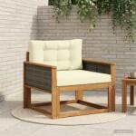 vidaXL Canapea Medie pentru Exterior Lemn Solid de Acacia natural GartenMobel Dekor (3438844) Canapea